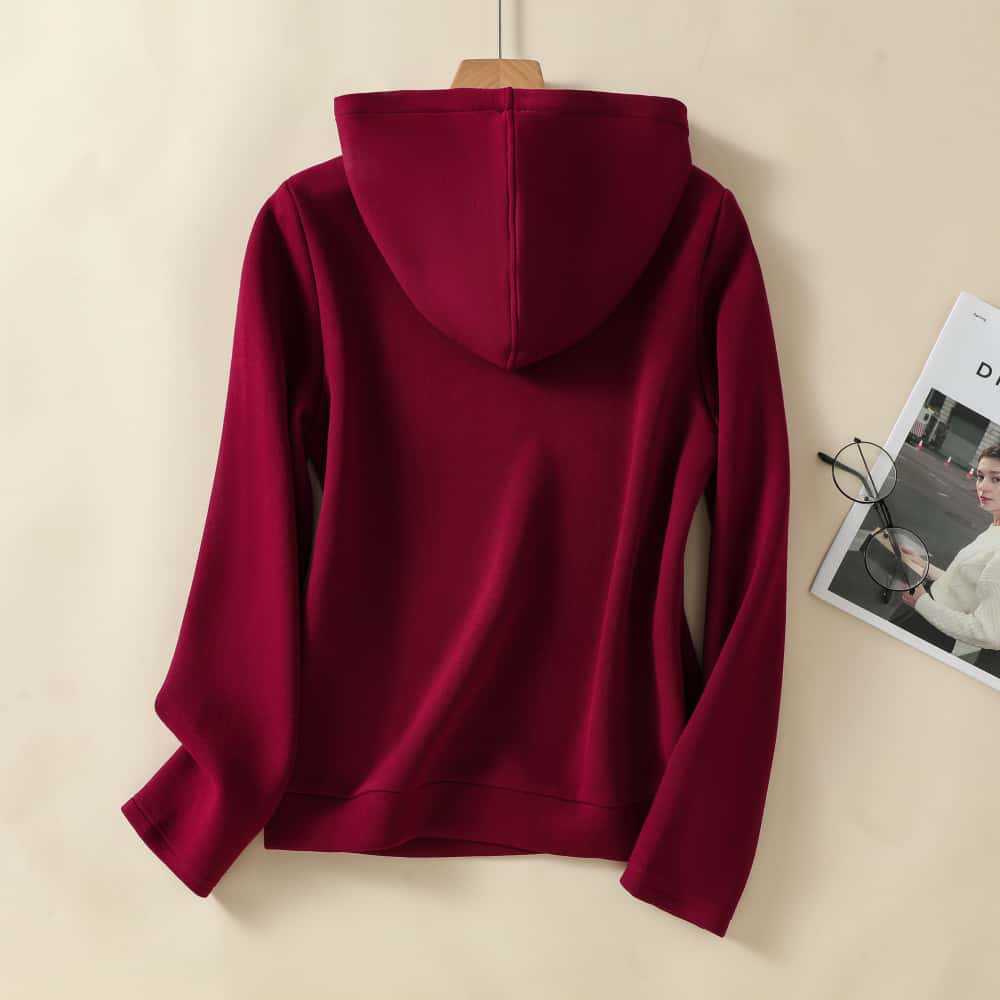 Embroidered Air Cotton Sweatshirt for Women's Autumn New Style Versatile Casual Top