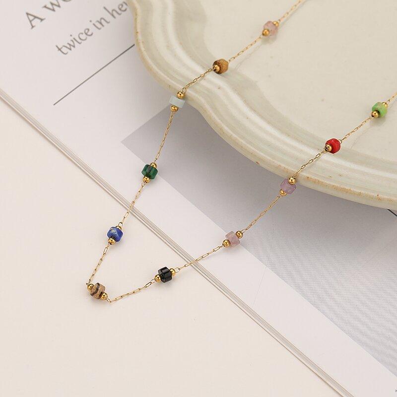 

Цветные бусы Ниша Дизайн Ожерелье Женский темперамент