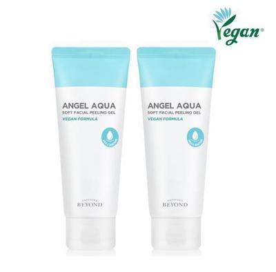 Angel Aqua Soft Gesichtspeeling-Gel Doppelplan (100mlX2 Packungen) (Vegan)