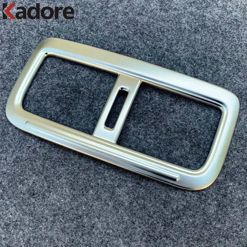 Car Armrest Box Rear Air Condition Vent Outlet Cover Trim For Mazda 3 Axela BP -2024 2025 Carbon Fiber Interior Accessories