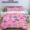3pcs Hello Kitty and Friends Quilt Cover Set - Soft & Comfortable Polyester Fabric, All-Season Breathable Comforter Set For 1 Quilt Cover & 2 Pil