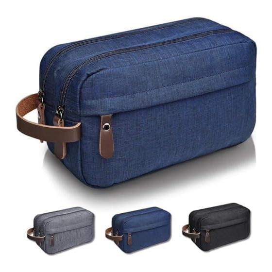 TIMYU Travel Pouch, Men's Cosmetic Pouch, Cosmetic Pouch, 25 X 15 X 9 Cm, Large Capacity, Lightweight, Waterproof, Hanging Storage, Toiletry Bag,