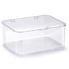 Flip Top Dustproof Storage Box for Phone Cases and Accessories, Desk Organizer with Large Capacity