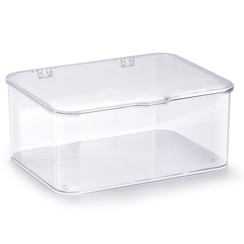 Flip Top Dustproof Storage Box for Phone Cases and Accessories, Desk Organizer with Large Capacity