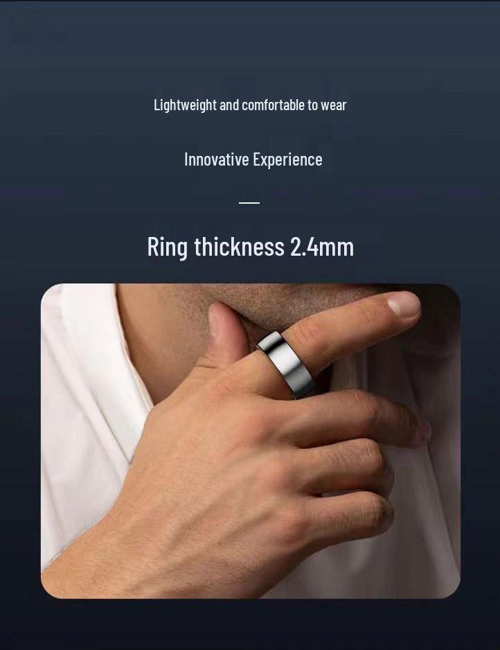 Smart Ring: Heart Rate, Blood Oxygen, Sleep & Stress Monitor with Remote Camera Control & Waterproof Design