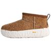 Classic Ultra Mini Wrap Tech Leather Warm Technology Rubber Fashion Slip-On Snow Boots Men Boots Brown 1171115-CHE