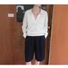 Women's 100% Wool Polo Neck Sweater - Short, Versatile, Solid Color, Long Sleeve Knit Pullover for Autumn/Winter.