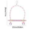 Bell Perch Bird Swing Toys Paw Grinding Parrot Standing Stick Hammock Parrot Pole  Climbing