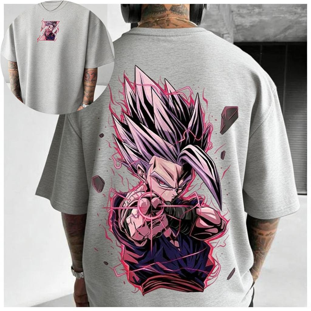 New Dragon Ball Super Large Dragon Ball Magic Person Printed Symbol Classic Direct Spray Printed Tshirt for Men