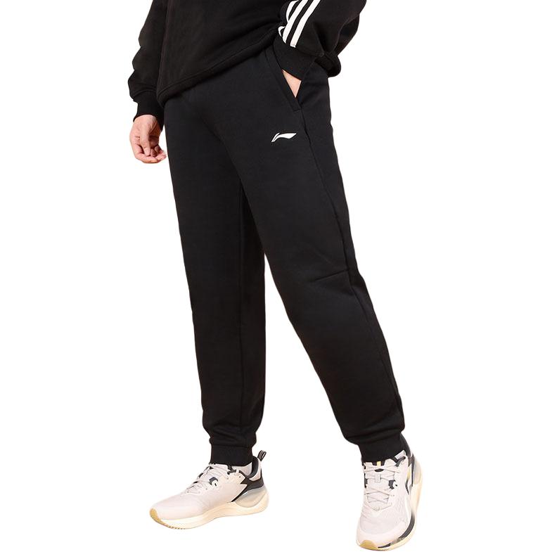 Li-Ning Fleece Lined Warm Sports Fitness Joggers Men bottoms AKLC325-1