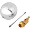 Ball Valve, G3/4" DN20 Stainless Steel Floating Ball Valve Adjustable Male Thread Control Sensor Valve for