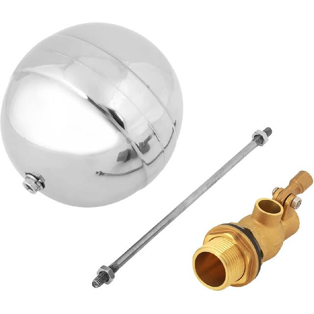 Ball Valve, G3/4" DN20 Stainless Steel Floating Ball Valve Adjustable Male Thread Control Sensor Valve for