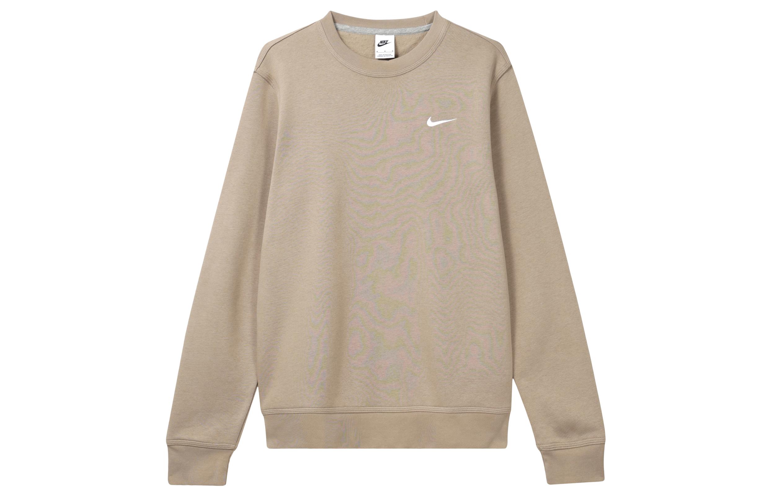 

Nike Club OUTLETS NSW Fleece Solid Color Fleece Lined Crew Neck Pullover Long Sleeved Without Hood Sweatshirt Men s 623459-247 S