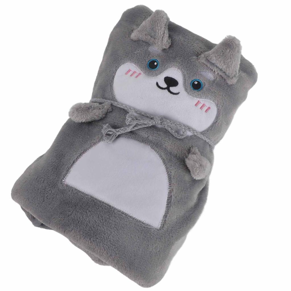 Flannel Blanket Cute Animal Shape Soft Skin Friendly Portable Nap Blanket for Sofa Bed Office