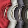 Four-Color Fleece-Lined Round Neck Sweatshirt with Mohair-Leather Label - Cozy Loose Fit for Autumn/Winter