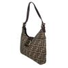 FENDI Zucca Hobo Shoulder Bag Brown Women used