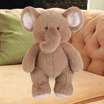 Plush Elephant Figure Toy Stuffed Animals Snuggling Realistic Soft Toys Doll for