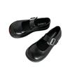 Retro Black French Round Head Light Mouth Flat Sole Shoes Women's Summer 2025 New with Skirt Versatile Mary Jane Shoes