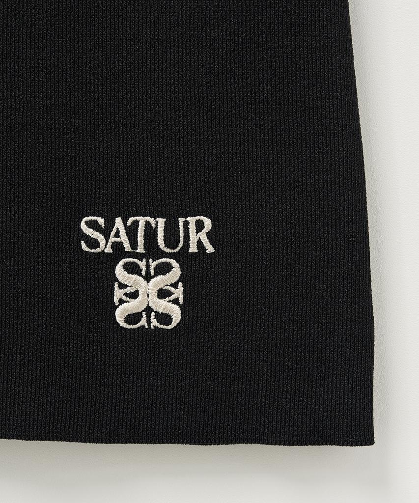 Seteo (W) Square Slim Fit Half Knit Black
