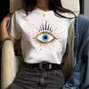 Spot Women's Summer T-Shirt Printed Fashion Casual Cute Short Sleeve Women's Eye Printed Short Sleeve T-Shirt