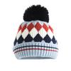 Children's Knitted Wool Hat Parent Child Diamond Grid Warm Hat