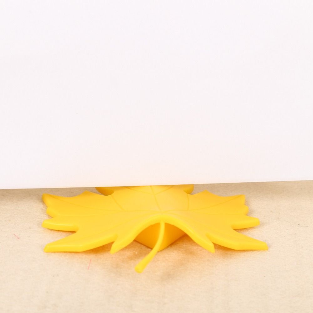 Thickened Leaf Shaped Door Stopper Universal Baby Safety Protector Maple Leaf Door Stop  Safe