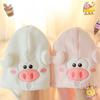 Cartoon Piglet Joe Coral Fleece Dry Hair Cap Face Wash Makeup Remover Shower Cap Women's Absorbent Quick-drying Hair Towel