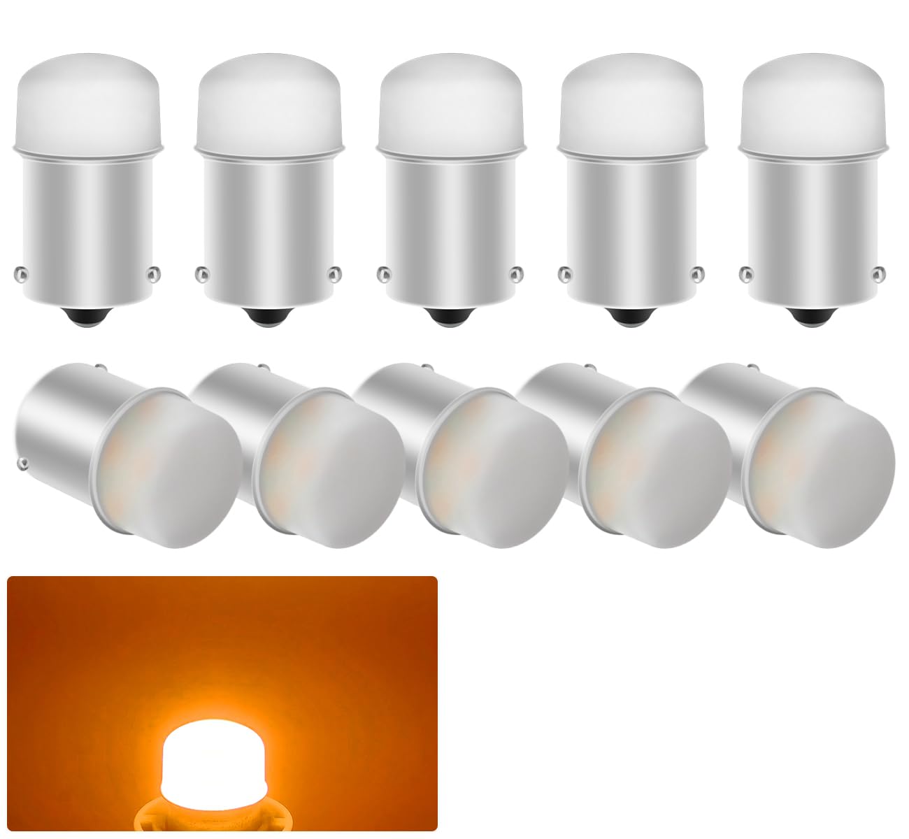 Kazuki S25 Single LED 150 Degree Pin Amber Turn Signal S25 Single 150°