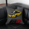 Anime Racing IInitial D Cushion Cover Pillow Case Antidustmite Invisible Zipper Silky Plush Cushion