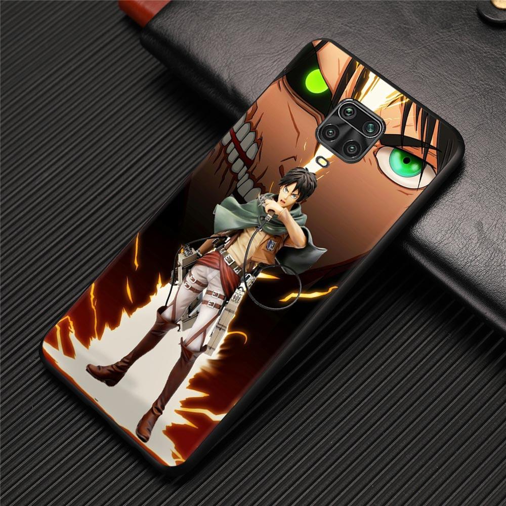 Case For Xiaomi Redmi Note 11 9 8 10 Pro 9s 8t 7 10pro Max Coque For Redmi 11 9 9c 9a 8 8a 7 7a Cover Attack On Titan Anime