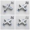 2pcs Resistant To Rust Glass Clamp Silver Glass Support Angle Ceramic Tile Fixing Clip  Laminate