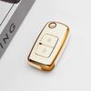 Gold Edge Soft Tpu Car Key Case Cover Keyless Fob Shell Holder Protector For Chery Tiggo Tengo Fulwin 2 Cowin A3 A5 A13 M11 E5