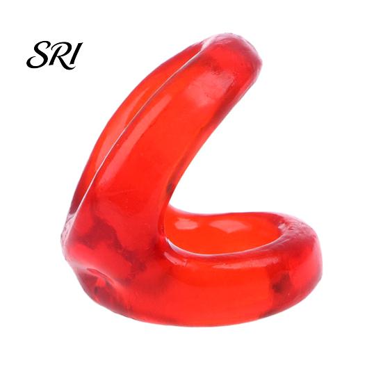 TPE Cock Ring Sperm Lock Ring, Adjustable Tightness Delay Double-Ring Couples Sex Waterproof Skin-Friendly Hypoallergenic Adult Toy for Vibrating