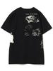 BEAMS BOY S/S TEE SUGAR CANE 1920s CARTOON T-SHIRT "AMONG OURSELVES" Women's BLACK S