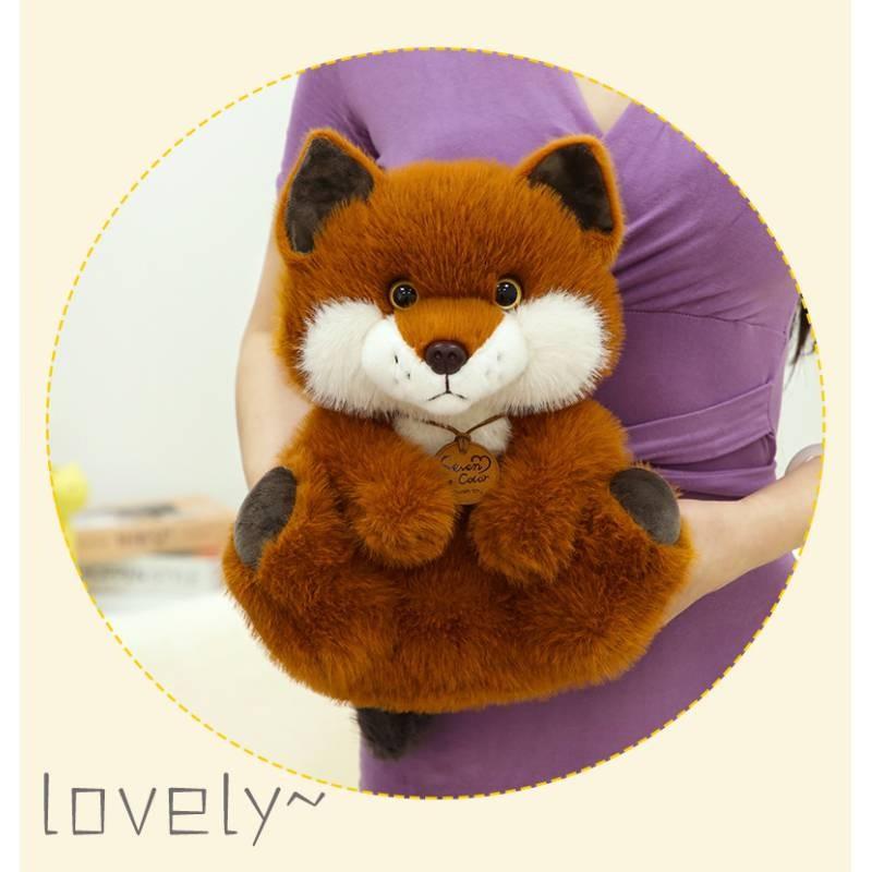 Raccoon Plush Fox Toy Cartoon Animal Stuffed Doll Room Decoration Gift Kids