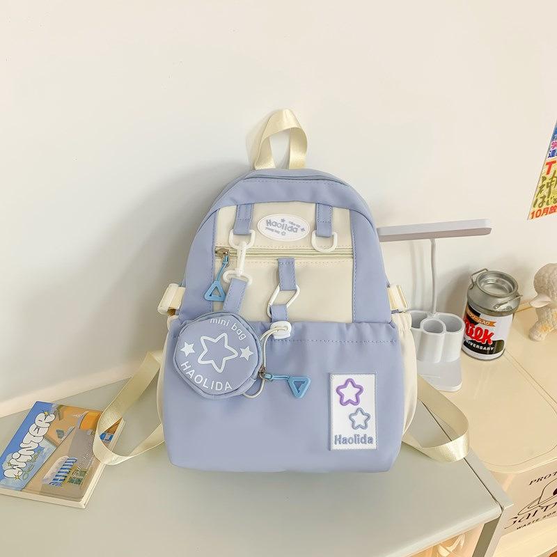 Cute girl schoolbag small fresh junior high school high school student size backpack high value student small backpack