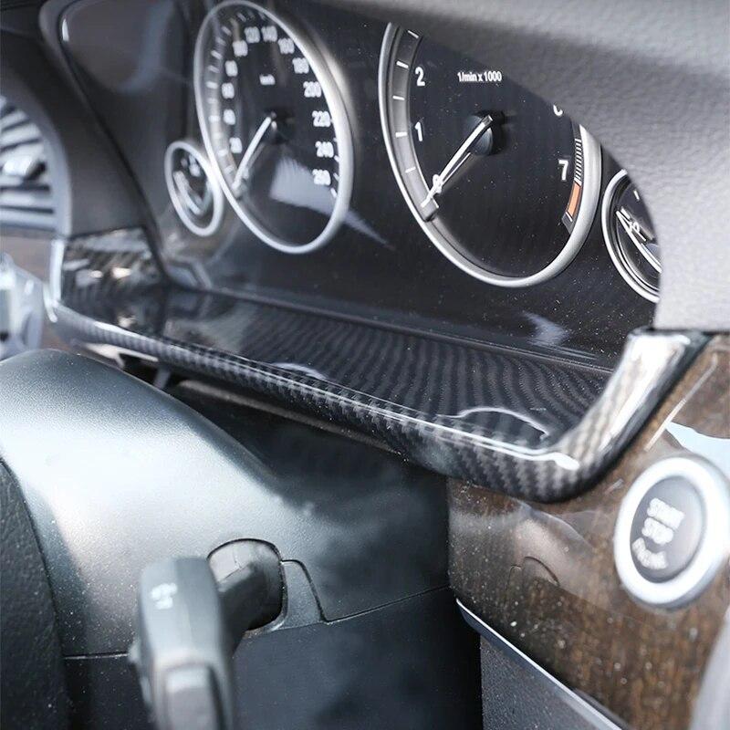 LHD ABS wyświetlacz deski rozdzielczej samochodu dekoracyjna ramka pasek wewnętrzny dla BMW serii 5 F10 2011-17 akcesoria do modyfikacji stylizacji samochodów