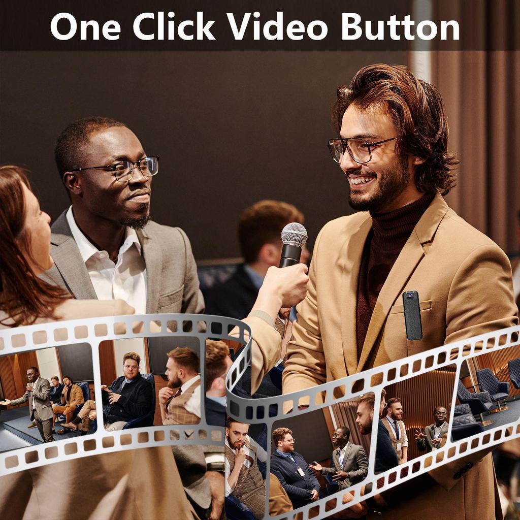 1080P HD Wearable Voice Recorder & Camera for Cycling and Law Enforcement