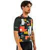 Santic Men's Short Sleeve Cycling Jersey, Summer Cycling Wear, Lightweight, Pocket-Length, Moisture-Wicking, Quick-Drying, Green, Size L