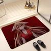 ANIME F-Fox Spirit Matchmaker Floor Mat Absorbent Floor Mat Non-Slip Entrance Rug for Bathrooms Restrooms and Toilets