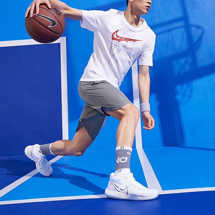 Nike Dri-FIT Quick-Dry Basketball Training Shorts Men Bottoms Cool-Grey CN5299-065
