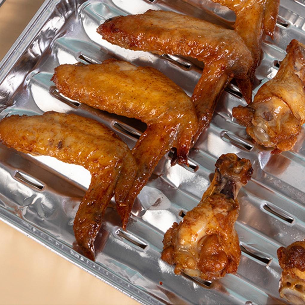 40pieces Aluminum Foil For Outdoor Cooking Disposable Aluminum Foil Barbecue Grilling Trays Safe