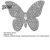 Anti-rust Brooch Pin Butterfly Design for Women Rhinestones Inlaid Women