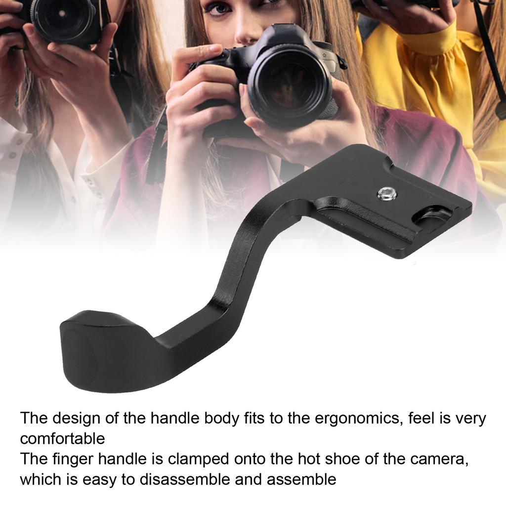 Camera Thumb Grip Hot Shoe Thumb Up Rest Hand Grip Aluminum Alloy for Fuji XT10 XT20 Camera(Red )