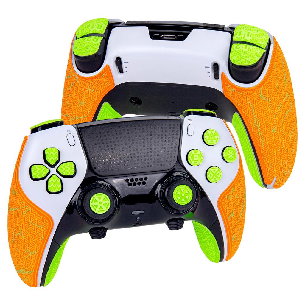 TALONGAMES PS5 DualSense Edge Controller Grip Elite with Enhanced Grip and Button Colorful Innovative No Grip Sticker Skin Kit for PlayStation 5