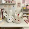 Wound Stitch Bunny Plush Bag Pendant Bandage Keychain Soft Doll Gift For Gothic Alt Teen Girls Birthday Present Backpack Decor