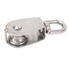 Marine Pulley Stainless Steel Lifting Single Pulley Block Wire Rope Hanging Towing Wheel for Sailboats Yachts Ship