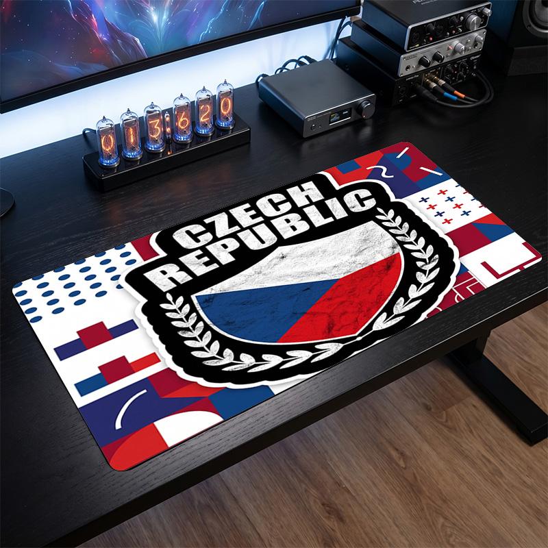 Republi Football Crest Mouse Pad, Extended Non Slip Rubber Desk Mat for Gaming Office Laptop Fan Gift
