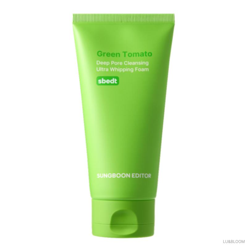 Sungboon Editor Green Tomato Deep Pore Cleansing Ultra Whipping Foam 120g (+Free gift) 120g
