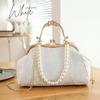 [Halzio] Party Bag, Clasp Bag, Wedding, Kimono Style, Pearl, Shoulder Bag, Women's, Yukata, Kimono, 
